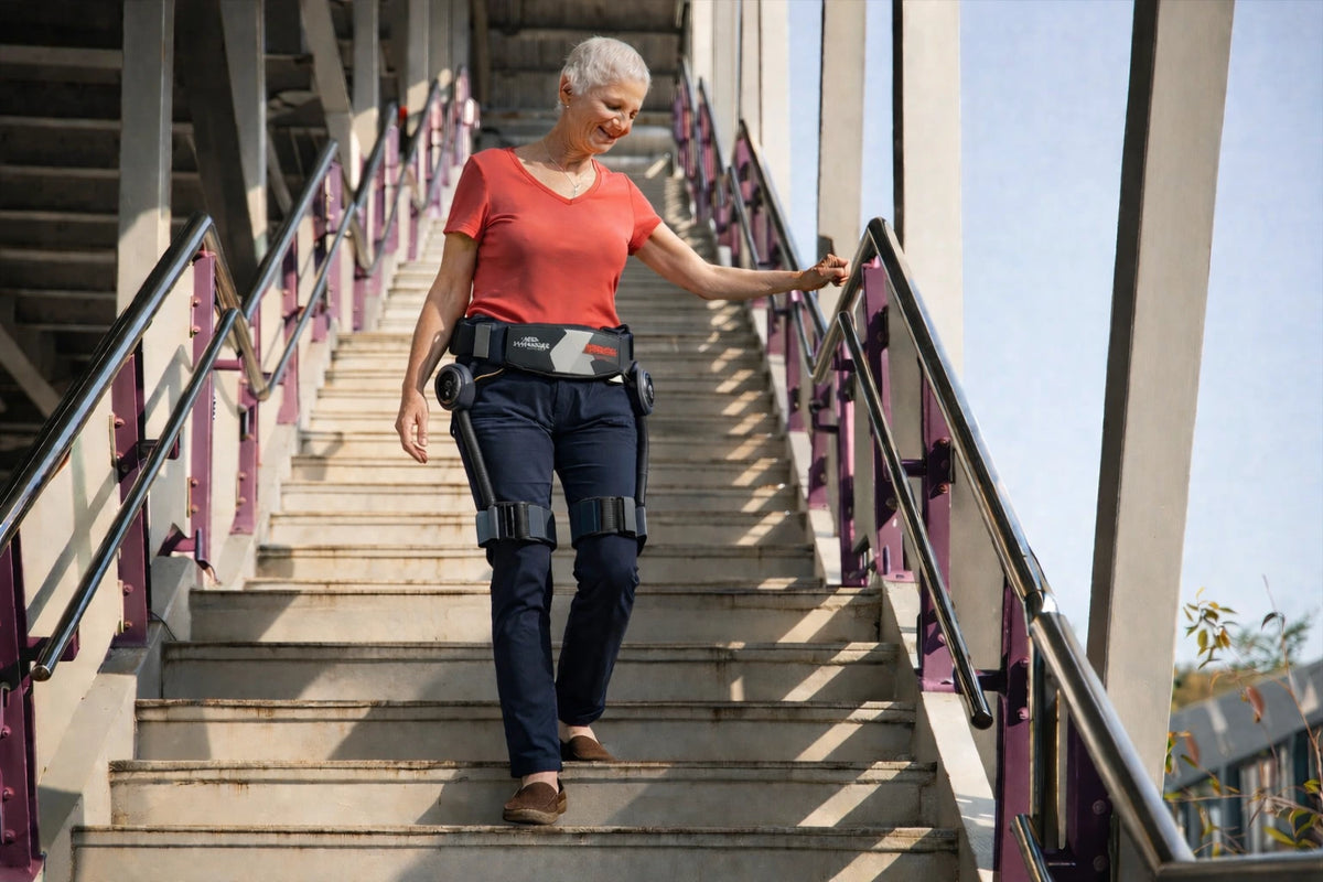 Utilisateur portant l'exosquelette